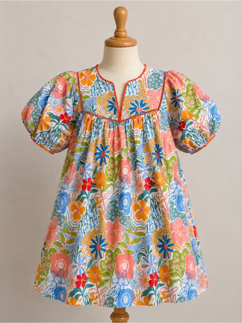 Women’s Floral Puff Sleeve Dress
